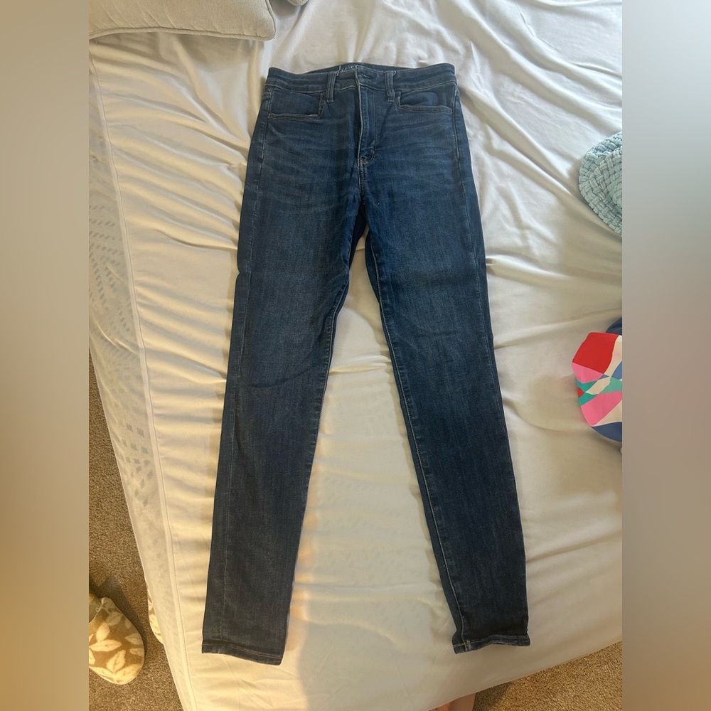 American Eagle Outfitters Dark Blue Skinny Jeans